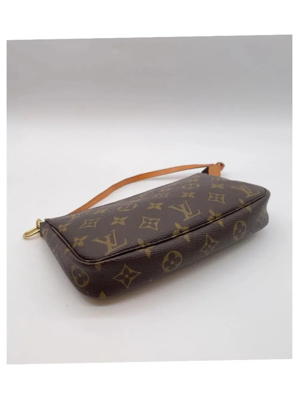 Authentic Louis Vuitton Monogram Pochette Accessoires & Cles Coin case Set 2